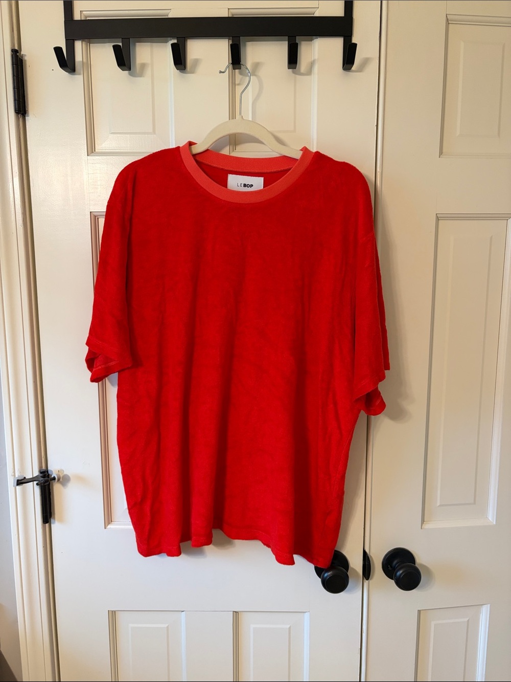 Red Short Sleeve French Terry Tee